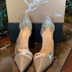 Christian Louboutin “Edith” 100 Glutter Heels